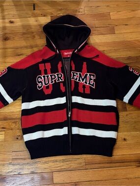 Supreme | Sweaters | Supreme Vertical Stripe Knit Ls Polo Light